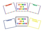 Third Grade Common Core Standards Display Posters
