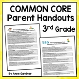Third Grade Common Core Standards Handout: Ideal for Paren