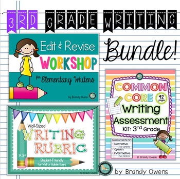 Preview of Third Grade Common Core Writing Bundle