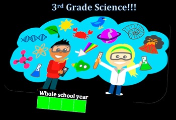 Preview of Third Grade Common Core and Next Generation Science NGSS Lessons: Full Year