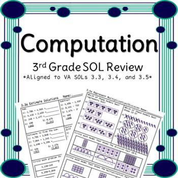 Preview of Third Grade Computation Review