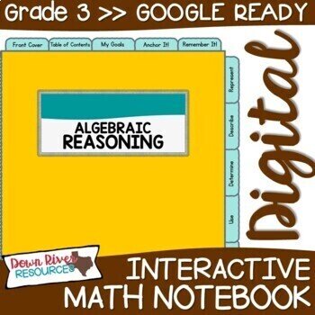 Preview of Third Grade DIGITAL Math Interactive Notebook: Algebraic Reasoning {TEKS 3.5}