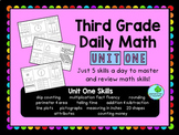 Third Grade Daily Math: Unit 1