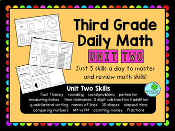 Preview of Third Grade Daily Math: Unit 2