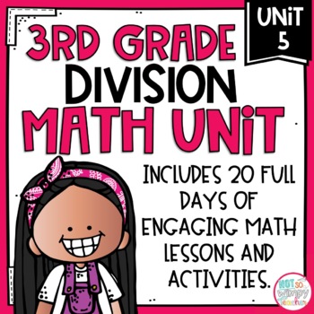 Preview of Division Math Unit with Activities for THIRD GRADE