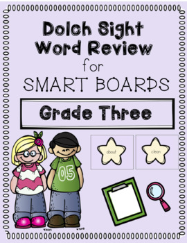 Preview of Third Grade Dolch Sight Word Review EDITABLE Notebook