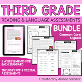 Third Grade ELA Assessments BUNDLE / Distance Learning