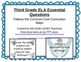 3rd Grade ELA Essential Questions - Follows the Common Core