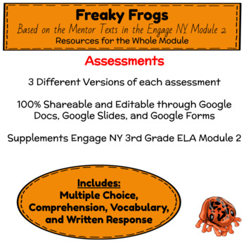 Preview of Digital & Printable Engage NY Grade 3 ELA Module 2 Assessments