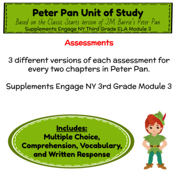 Preview of Peter Pan Printable and Digital Assessments