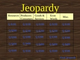 Third Grade Economics Jeopardy Game