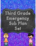 Third Grade Emergency Sub Plan Worksheet Printable & Digit