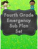 Fourth Grade Emergency Sub Plan Digital & Printable Set - 