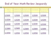 Third Grade End of Year Math Review Jeopardy