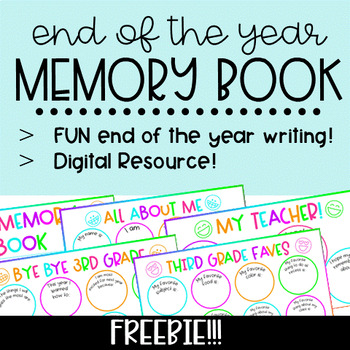 Teacher Memory Book Editable Google Slides™ & PDF