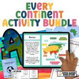 Third Grade Every Continents Activity and Display BUNDLE G