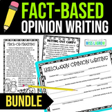 Third Grade Fact-Based Opinion Writing Activities and Asse