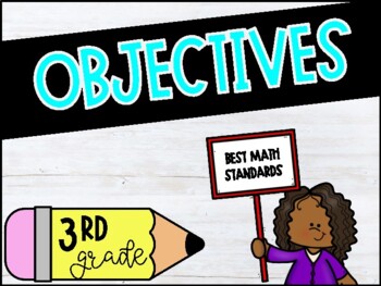 Preview of Third Grade Florida BEST Math Objectives - 3rd Grade "I Can" Statements