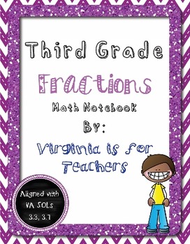 Preview of Third Grade Fractions Notebook