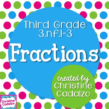 Preview of Third Grade Fractions Unit