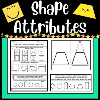 Preview of Third Grade Shapes Worksheets and Activities-Shape Attributes-Geometry