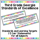 Third Grade Georgia Standards of Excellence Learning Targets