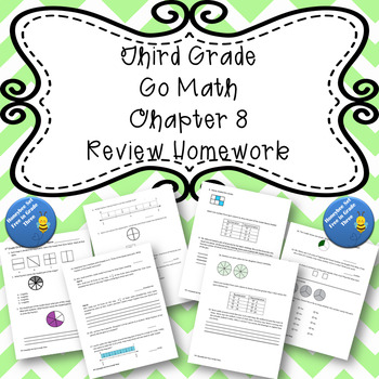 Preview of Third Grade Go Math Chapter 8 Review Homework