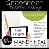 Print + Digital Third Grade Grammar Activities (Conjunctions)