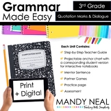 Print + Digital Third Grade Grammar Activities (Quotation 