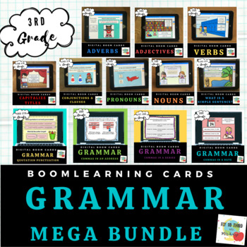 Preview of Third Grade Grammar MEGA BUNDLE- Boom Cards- Digital Learning