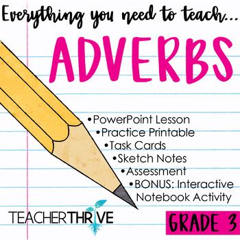 Preview of 3rd Grade Grammar Unit: Adverbs