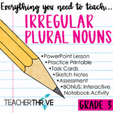 3rd Grade Grammar Unit: Irregular Plural Nouns