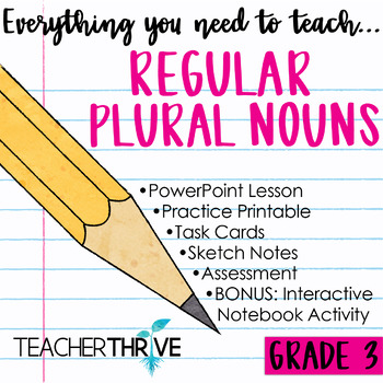 Preview of 3rd Grade Grammar Unit: Regular Plural Nouns