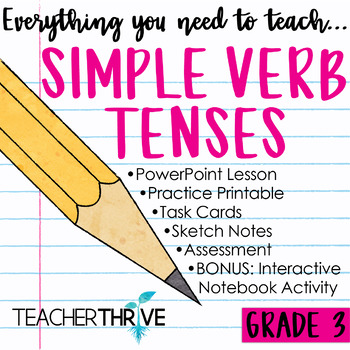 Preview of 3rd Grade Grammar Unit: Simple Verb Tenses