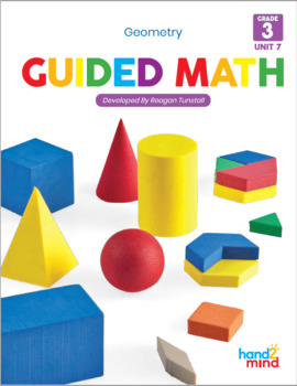 Preview of Guided Math 3rd Grade Geometry Unit 7