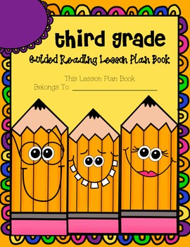 Preview of Third Grade Guided Reading Lesson Plan Book-  Aligned to the Common Core