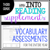 Third Grade HMH Into Reading Supplement- Vocabulary Assessments
