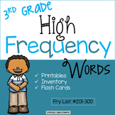 Third Grade High Frequency Words