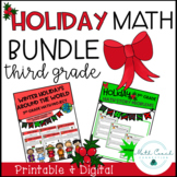 Third Grade Holiday Math BUNDLE | 3rd Grade Holiday Math S
