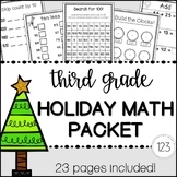 Third Grade Holiday Math Packet {NO PREP!}