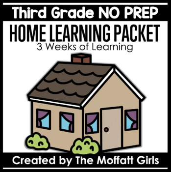 Preview of Third Grade Home Learning Packet NO PREP Distance Learning