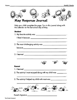 homework sheets for 3rd graders