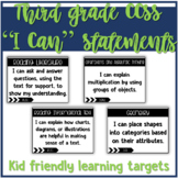 Third Grade I can Statement Bundle - Kid Friendly Language