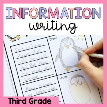Preview of Third Grade Informational Writing Prompts and Worksheets - Non Fiction Writing