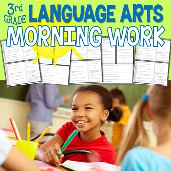 Preview of Language Arts Morning Work | ELA Morning Work | Print & Digital