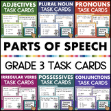 3rd Grade Grammar Parts of Speech Practice Task Cards ELA 