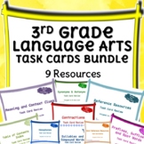 Third Grade Language Arts Task Cards Bundle