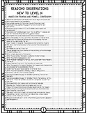 Third Grade Level N-P Reading Skills Checklist