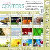 Third Grade Literacy Centers | Includes Holidays | Digital