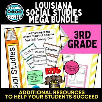 Preview of Third Grade Louisiana Social Studies BUNDLE-Resources